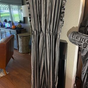 Lone Lux Black and White Striped jumper